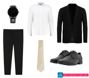 traje elegante fin de año